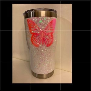 20oz stainless steel butterfly tumbler